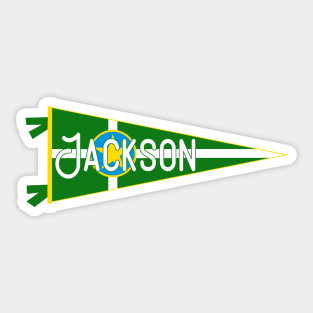 Jackson Flag Pennant Sticker